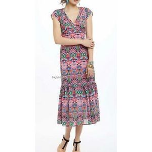 Anthropologie Vanessa Virginia midi dress beautiful NYE dress!